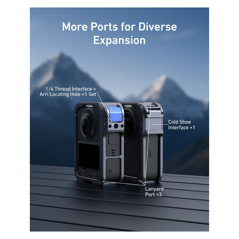 TELESIN Aluminum Alloy Protective Frame Case for DJI Osmo 360