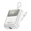 PROMATE PowerPod-10 ألترا مضغوط طاقة  مع بلت-ان يو اس بي كابل  35W / يو اس بي/ يو اس بي/ أبيض