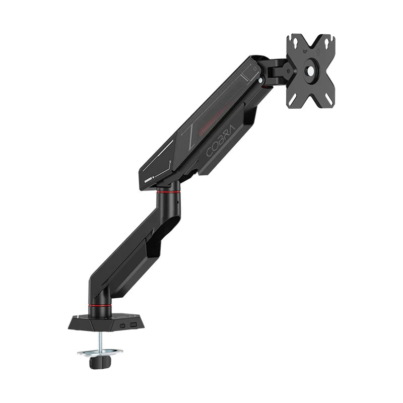 SADES Cobra Single Monitor Mount Arm (Max size 40"/12KG Per ARM) - Black