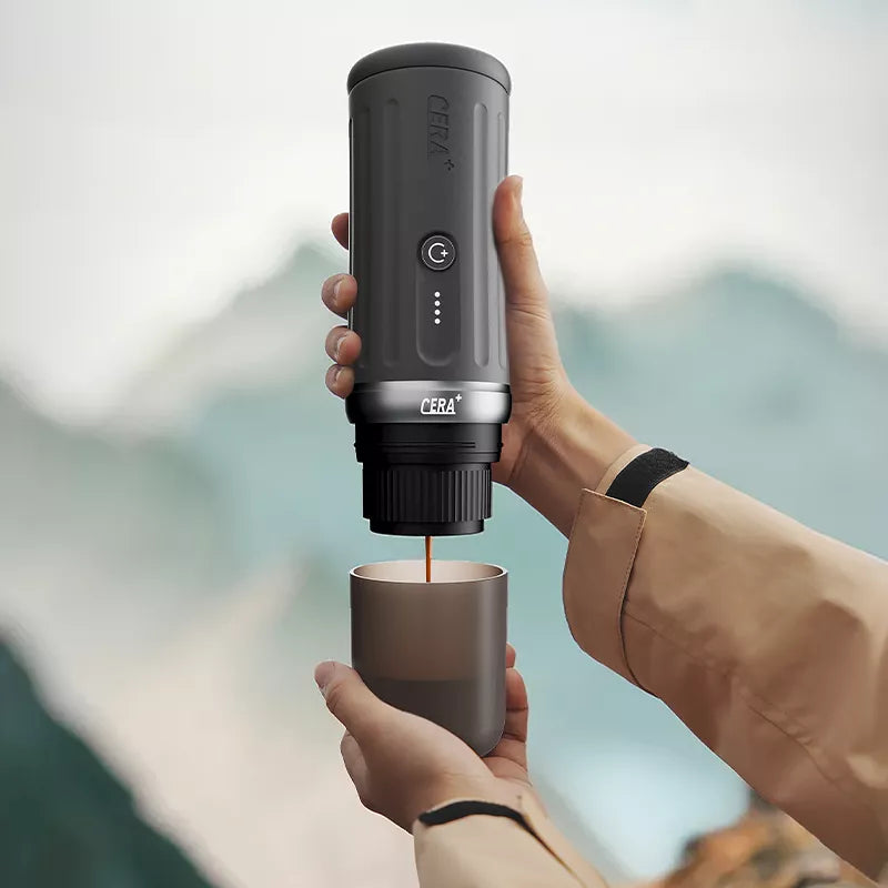 CERA+ PCM03S Portable Coffee Machine Travel Kit - 4500mAh / Grey