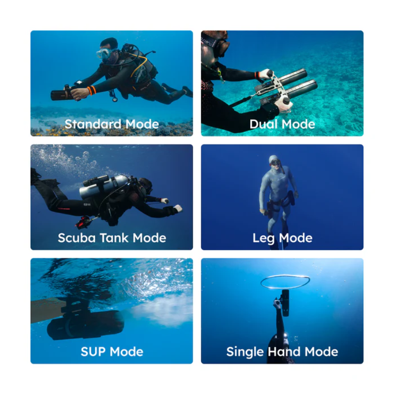 Pre-Order LEFEET P1 XR Underwater Scooter - 3.6m/s / 7400mAh / Black