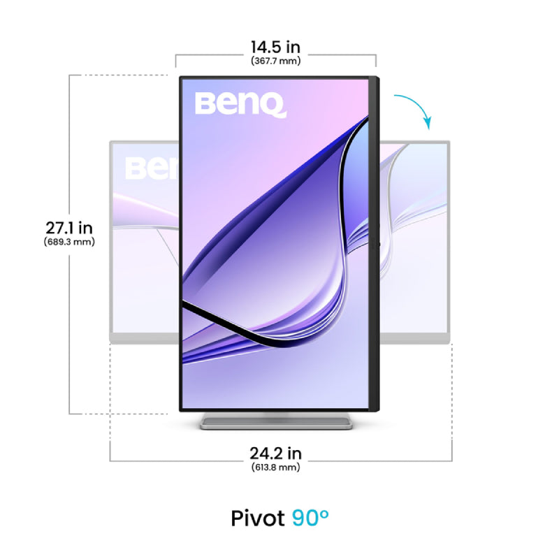BenQ MA270U Nano Matte Monitor - 27" 4K UHD / 5ms / 60Hz / USB / HDMI 2.0 - Monitor