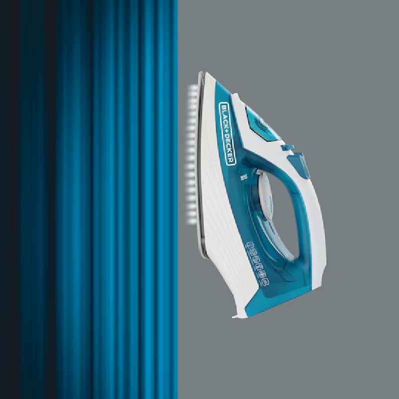 Black+Decker X1575-B5 Steam Iron with Nonstick Soleplate, 1600 W - 2 Years Official Warranty