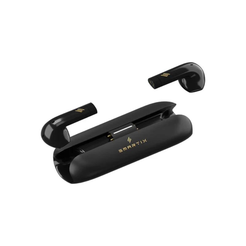 Smartix U-Slim Semi-In-Ear True Wireless Earbuds - Bluetooth / 300mAh / Black