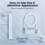 ATTACK SHARK C01 PRO Double Sleeved Type-C Coiled Cable - White