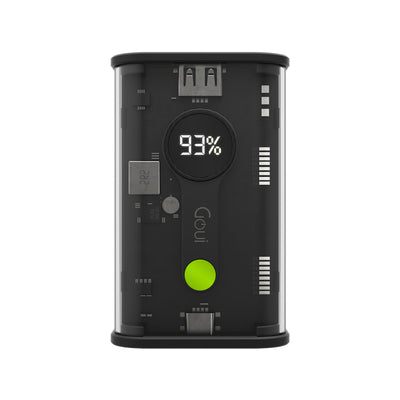GOUI Nano Power Bank - 10,000mAh / USB-A / USB-C / Transparent