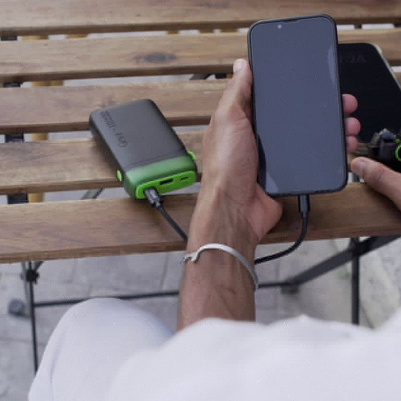 GOUI Pwani Power Bank - 10,000mAh / USB-A / USB-C / Black