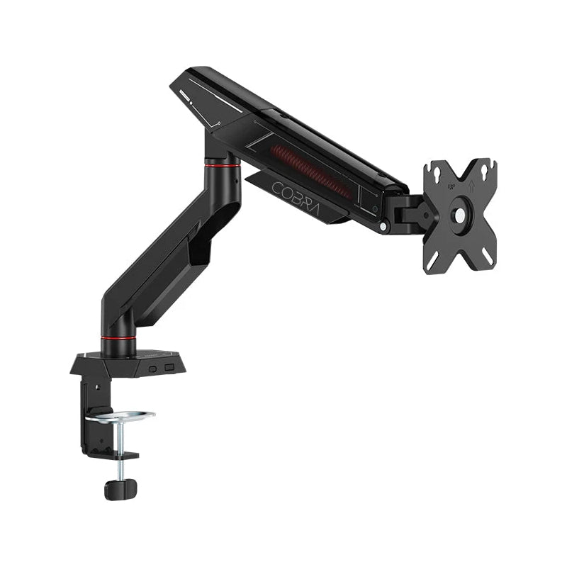 SADES Cobra Single Monitor Mount Arm (Max size 40"/12KG Per ARM) - Black