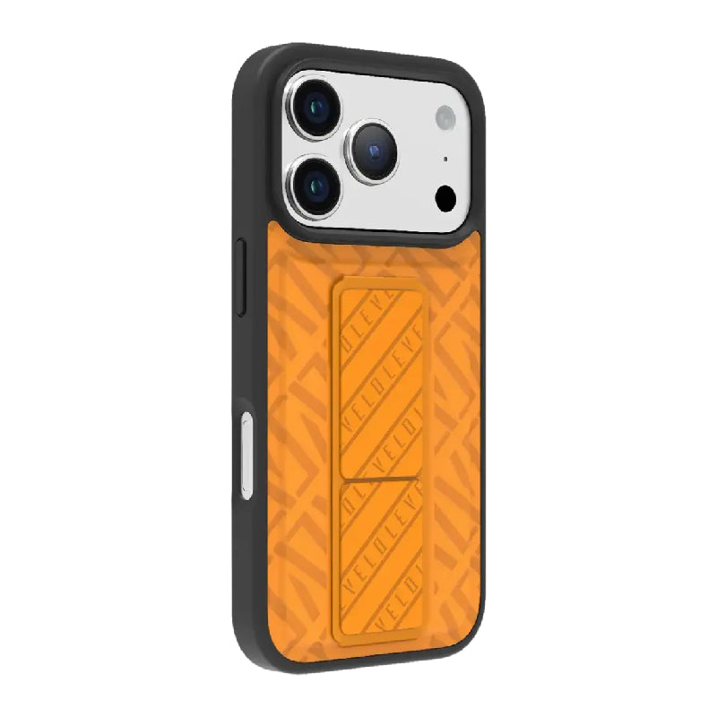 Levelo Morphix Cuero Gripstand Case For Apple iPhone 17 Pro - Sunrise Orange Accessories > Mobiles & Tablets > Mobiles