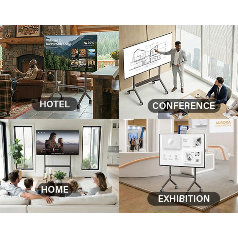 NORTH BAYOU P100 Height Adjustable Large Screen Stand - 65” – 90” Screens