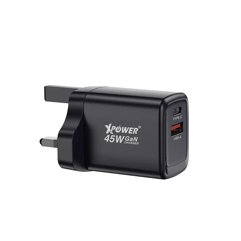 XPower GW45 PD 3.0/QC Gan Mini Wall Charger  - 45W / Black