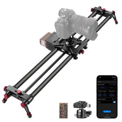 NEEWER ER1 Motorized Carbon Fiber Camera Slider with F750 Battery - Black