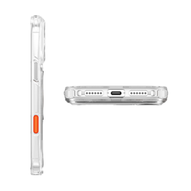 UNIQ Hybrid SWIVIX with 360 Rotating KickStand Case For Apple iPhone 17 Pro - Lucent Clear