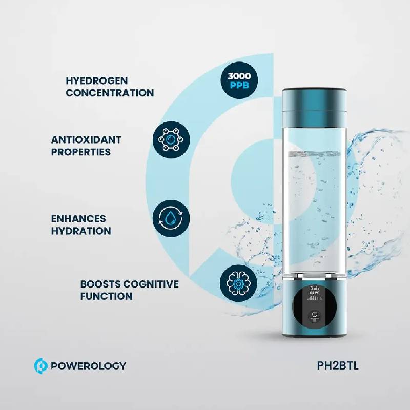 Powerology Hydrogen-Reach Water Generator - 1200mAh / Blue