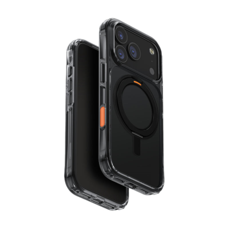 UNIQ Hybrid SWIVIX with 360 Rotating KickStand Case For Apple iPhone 17 Pro - Carbon Black