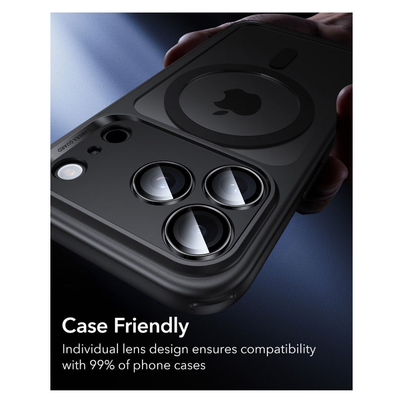 ESR Armorite Camera Lens Protectors Compatible with iPhone 17 Pro / 17 Pro Max / 16 Pro / 16 Pro Max / 15 Pro / 15 Pro Max / 14 Pro / 14 Pro Max / Black