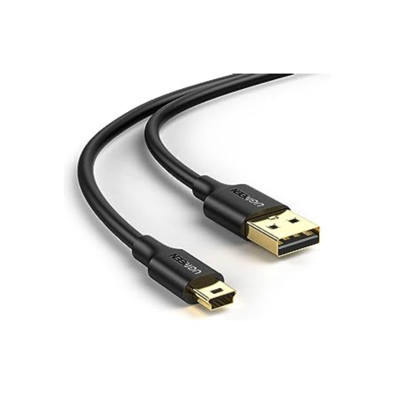 UGREEN USB 2.0 A Male to Mini 5 Pin Male Cable - 1 Meter / Black