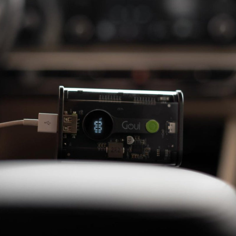 GOUI Nano Pro Power Bank - 10,000mAh / USB-A / USB-C / Transparent