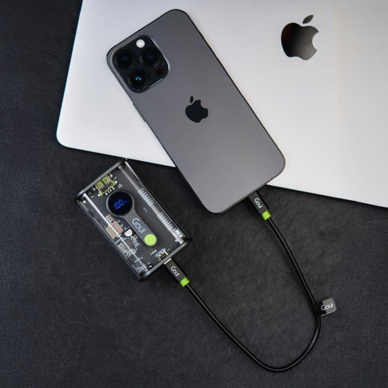 GOUI Nano Pro Power Bank - 10,000mAh / USB-A / USB-C / Transparent