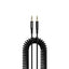 Porodo AUX 3.5 to 3.5 Coil Cable - 1.2 Meter / Black