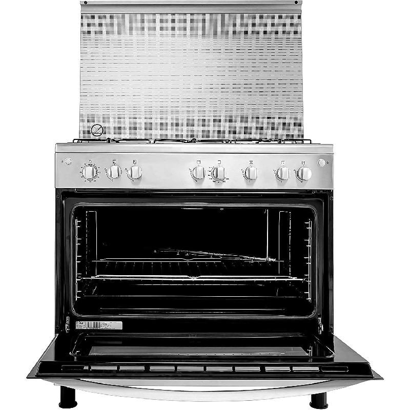 Frigidaire 5 Burners Free-Standing Gas Cooker, 90x60cm, FNGJ90JGVP - Stainless Steel