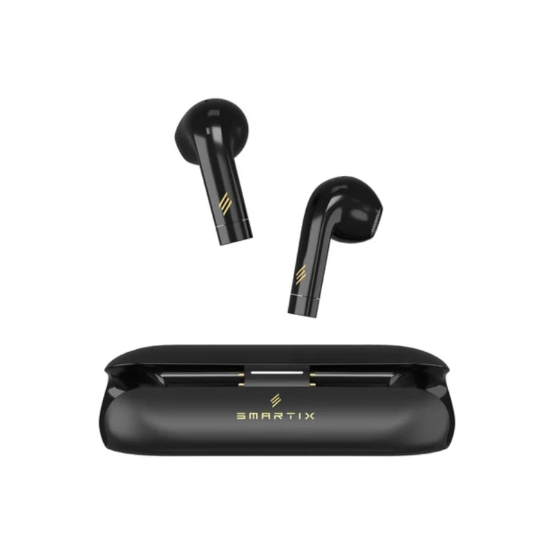 Smartix U-Slim Semi-In-Ear True Wireless Earbuds - Bluetooth / 300mAh / Black
