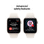 Apple Watch Series SE 3 - OLED / 64GB / 44mm / Bluetooth / Wi-Fi / Small/Medium / Starlight Aluminium Case with