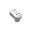 Porodo Universal AC Socket EU Plug Adapter - USB-A / USB-C / White