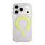Uniq Hybrid Combat Active Magclick Charging Case For Apple iPhone 17 Pro - Frost Clear/Lume-Lime
