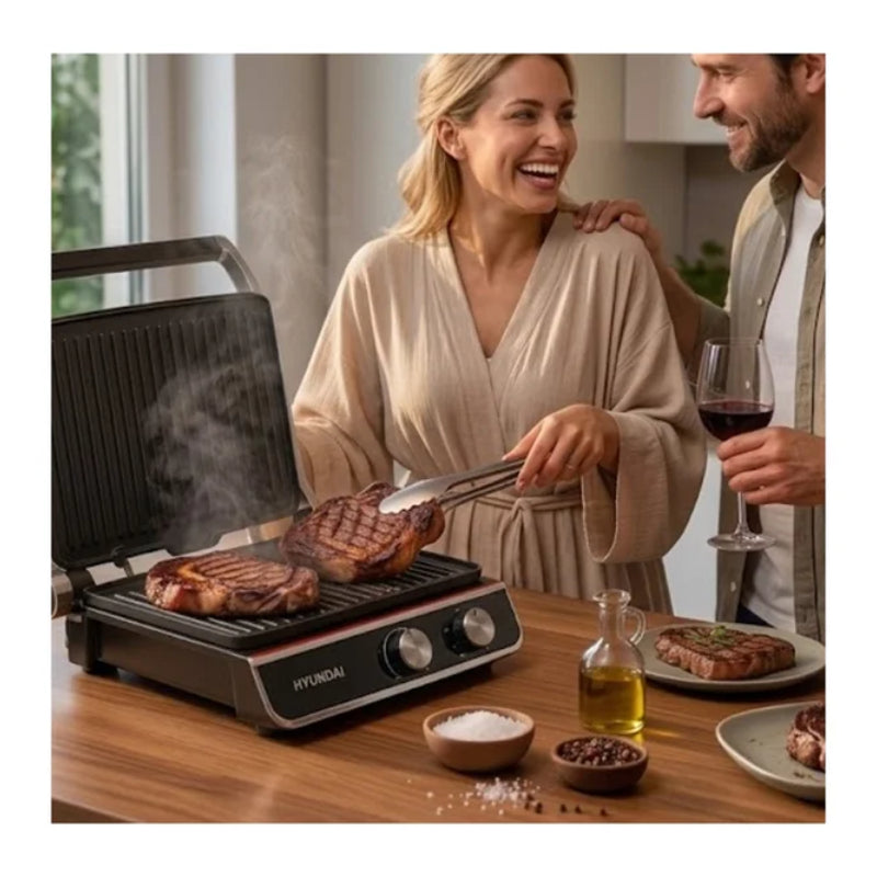 Hyundai 4-Slice Press Grill - 2000W