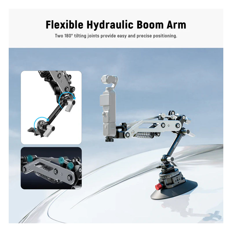 NEEWER GA022 Hydraulic Boom Arm Suction Cup - Black