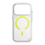 Uniq Hybrid Combat Active Magclick Charging Case For Apple iPhone 17 Pro - Frost Clear/Lume-Lime