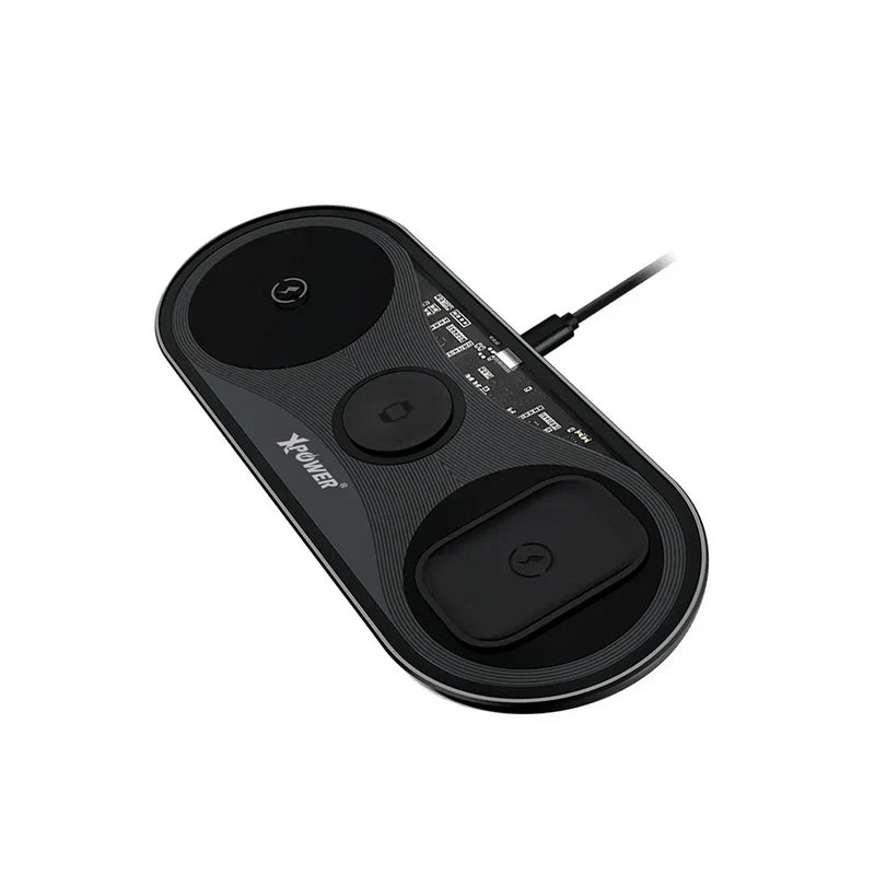 XPower WLM8 3 IN 1 Wireless Charging Pad - 15W / Black