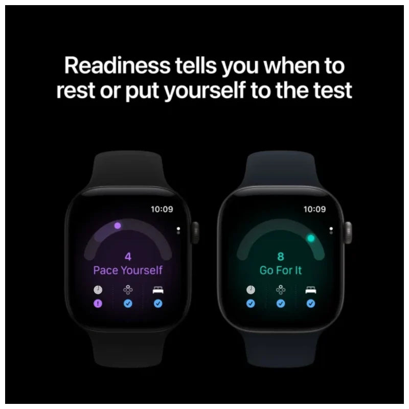 Apple Watch Series 12 - LTPO OLED / 64GB / 42mm / Bluetooth / Wi-Fi / Small/Medium / Dark Bronze Aluminium Case with Olive Sport Band