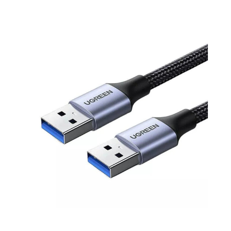 UGREEN USB-A Male to USB-A Male USB 3.0 Alu Case Braided Cable - 2 Meter / Black