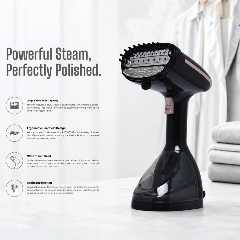 Pawa Optisteam Handheld Steamer With Display - 1800W / 310ml / Black