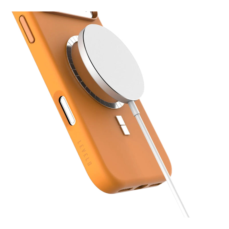 ليفلو ايريس ماج سيف ليكويد  حافظة سيليكون ل ابل ايفون 17 برو - برتقالي اكسسوارات > هواتف  تابلت  هواتف >