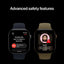 Apple Watch Series 12 - LTPO OLED / 64GB / 46mm / Bluetooth / Wi-Fi / Small/Medium / Space Grey Aluminium Case with Navy Blue Sport Band