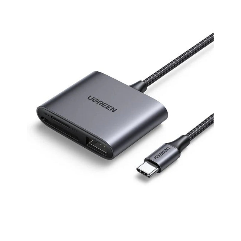 UGREEN USB-C to SD / TF + USB 2.0 Memory Card Reader