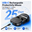 Cheerdots2 Bluetooth Split Mouse with AI & Presentation Clicker - Black