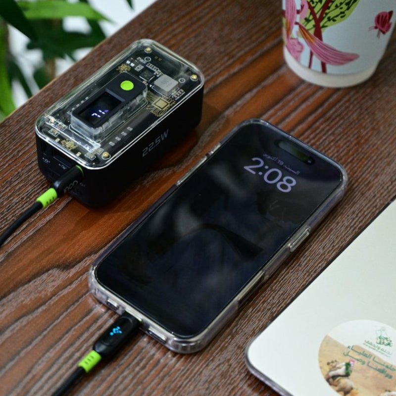GOUI Flash Power Bank - 10,000mAh / USB-A / USB-C / Black