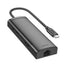 HOCO HB44 Type-C to HDMI + RJ45 + 100Mbps + SD/TF + USB3.0 + USB2.0 PD + 4K 30Hz Hub