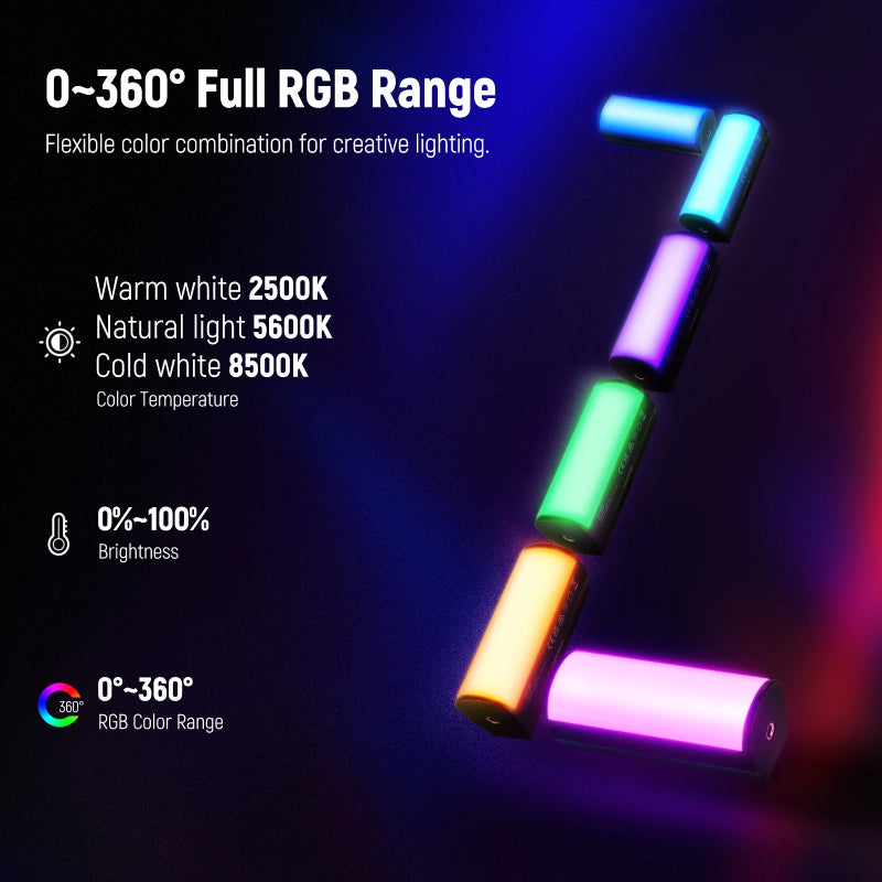 NEEWER BASICS TL96 RGB Magnetic Handheld Light Wand - 2500mah / 6W
