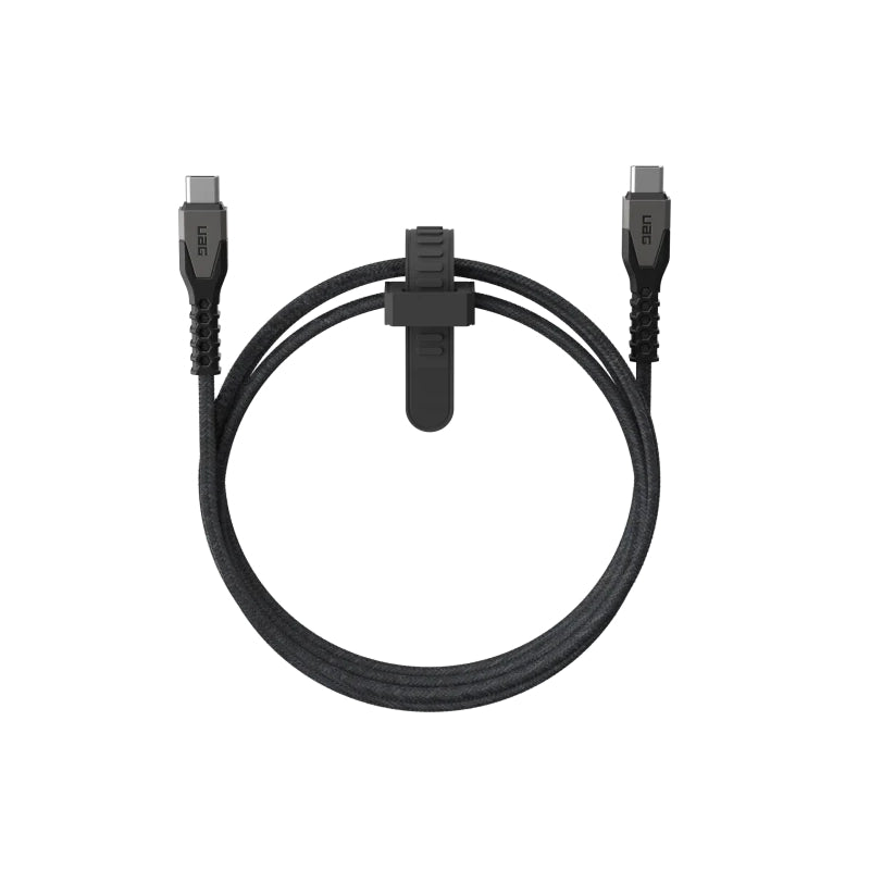 UAG Rugged Kevlar Cable - 1.5m / 5ft / Black/Grey