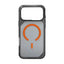 Uniq Hybrid Combat Active Magclick Charging Case For Apple iPhone 17 Pro - Frost Smoke/Orange