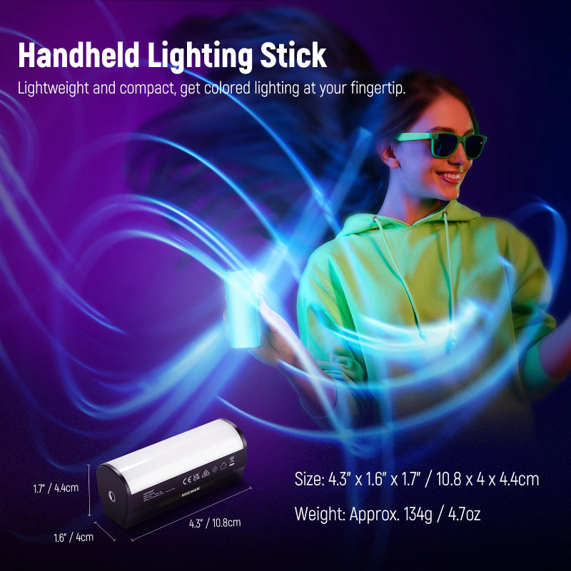 NEEWER BASICS TL96 RGB Magnetic Handheld Light Wand - 2500mah / 6W