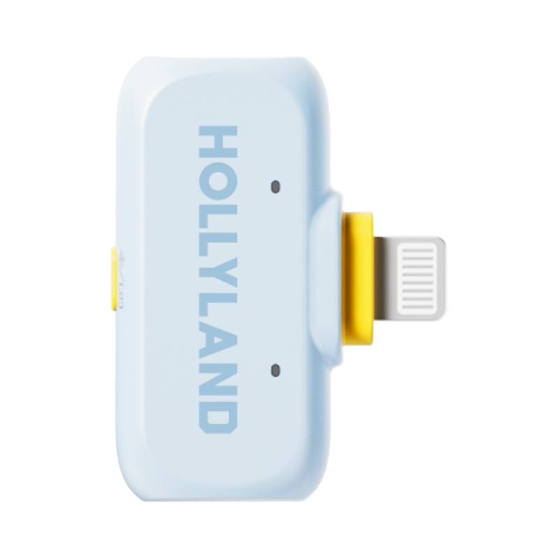 HOLLYLAND LARK A1 Combo 2-Person Wireless Microphone System - USB-C / Lightning / Sky Blue