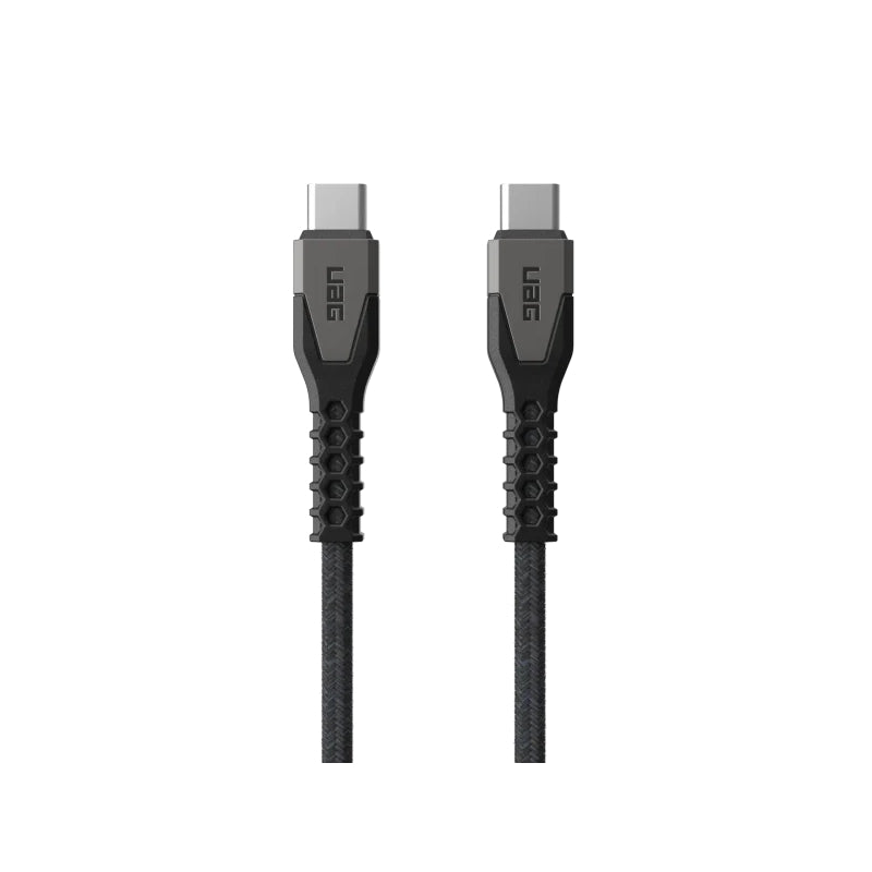 UAG Rugged Kevlar Cable - 1.5m / 5ft / Black/Grey