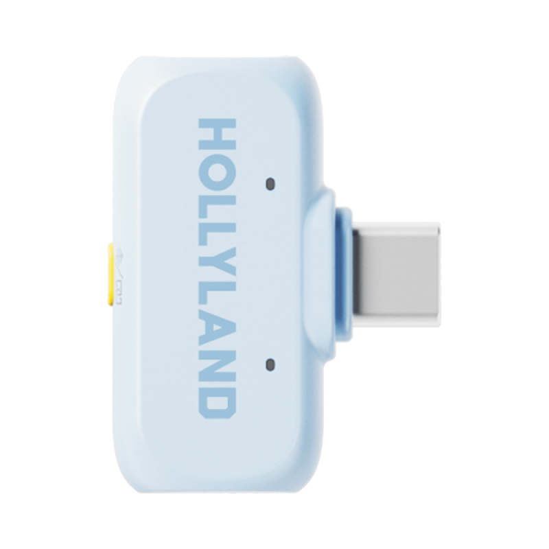 HOLLYLAND LARK A1 Combo 2-Person Wireless Microphone System - USB-C / Lightning / Sky Blue