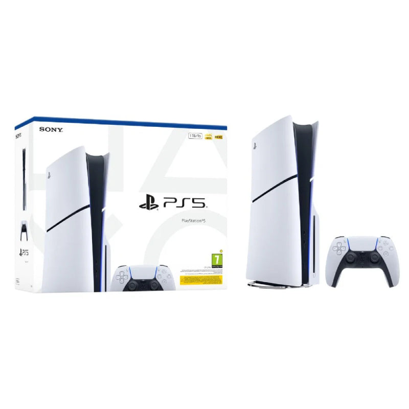 Sony PlayStation 5 Slim Console Disk ( E Chassis) - 16GB / 1TB SSD / Bluetooth / Wi-Fi / HDMI / USB - White